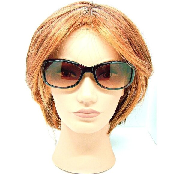 Nine West Womens Oval Sunglasses Brown Tortoise Frame Gradient Lenses No Case - Picture 9 of 10